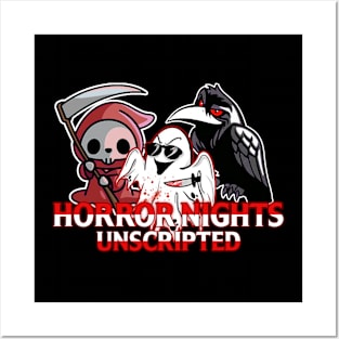 Horror Nights Unscripted ALT Logo Posters and Art